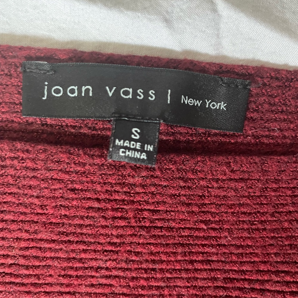 Joan vass | New York women’s small crop knit sweater - Picture 6 of 6